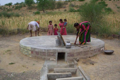 Rainwater harvesting system in Indian villages